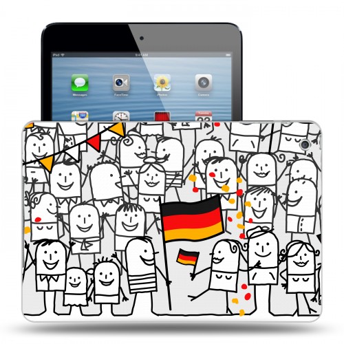 Дизайнерский пластиковый чехол для Ipad Mini Флаг Германии