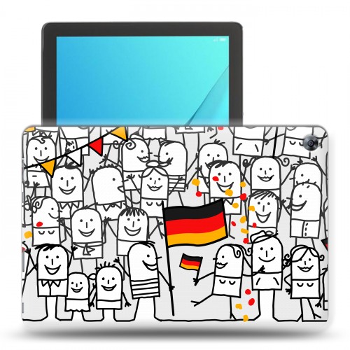 Дизайнерский силиконовый чехол для Huawei MediaPad M5 10.8 Флаг Германии