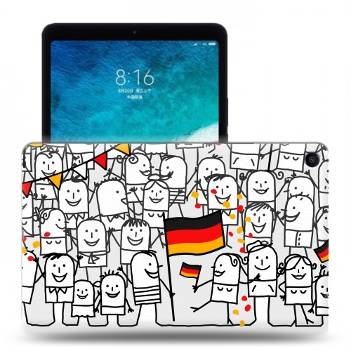 Дизайнерский силиконовый чехол для Xiaomi Mi Pad 4 Plus Флаг Германии