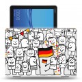 Дизайнерский силиконовый чехол для Huawei MediaPad T5 Флаг Германии