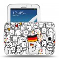 Дизайнерский силиконовый чехол для Samsung Galaxy Note 8.0 Флаг Германии