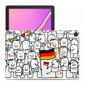Дизайнерский силиконовый чехол для Huawei MatePad T10 Флаг Германии