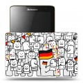Дизайнерский силиконовый чехол для Lenovo IdeaTab A5500 Флаг Германии