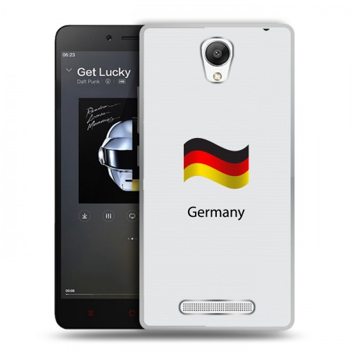 Дизайнерский пластиковый чехол для Xiaomi RedMi Note 2 Флаг Германии