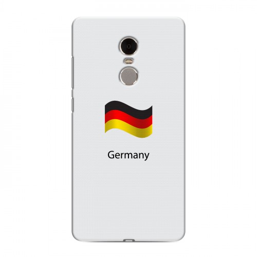Дизайнерский силиконовый чехол для Xiaomi RedMi Note 4 Флаг Германии