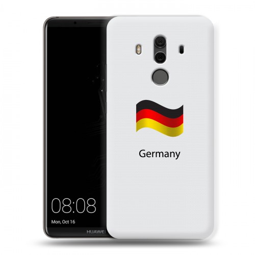 Дизайнерский пластиковый чехол для Huawei Mate 10 Pro Флаг Германии