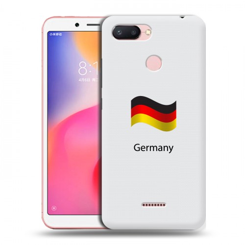 Дизайнерский пластиковый чехол для Xiaomi RedMi 6 Флаг Германии