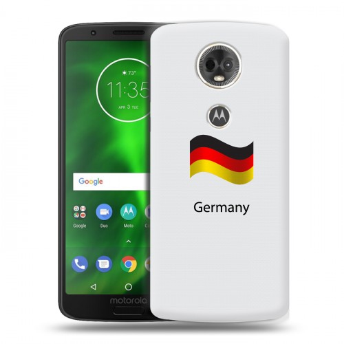 Дизайнерский пластиковый чехол для Motorola Moto E5 Plus Флаг Германии