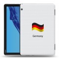 Дизайнерский силиконовый с усиленными углами чехол для Huawei MediaPad T5 Флаг Германии