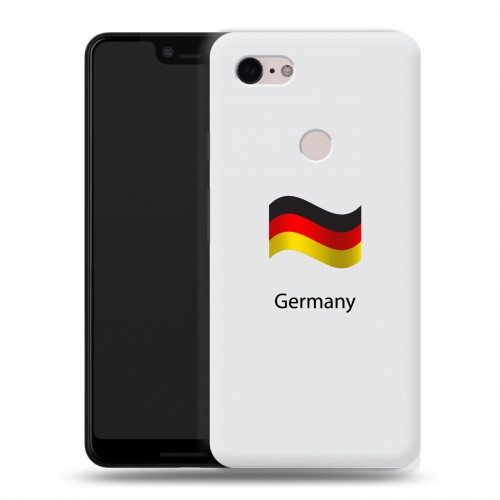 Дизайнерский силиконовый чехол для Google Pixel 3 XL Флаг Германии