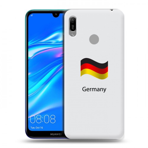 Дизайнерский пластиковый чехол для Huawei Y6 (2019) Флаг Германии