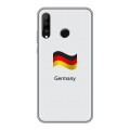 Дизайнерский силиконовый чехол для Huawei P30 Lite Флаг Германии