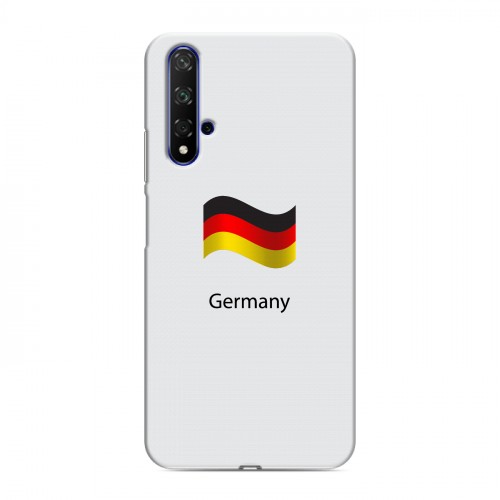 Дизайнерский силиконовый чехол для Huawei Honor 20 Флаг Германии