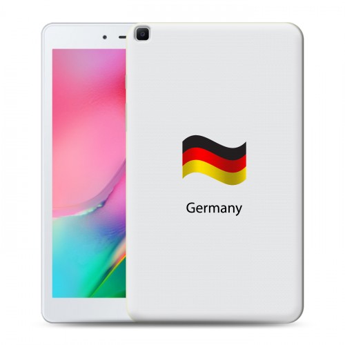 Дизайнерский силиконовый чехол для Samsung Galaxy Tab A 8.0 (2019) Флаг Германии