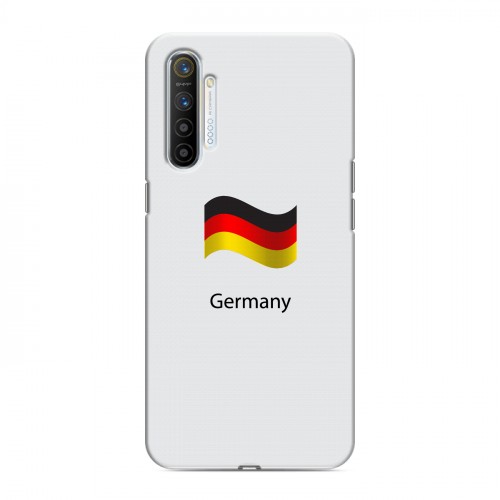 Дизайнерский силиконовый с усиленными углами чехол для Realme XT Флаг Германии