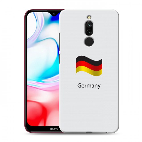 Дизайнерский пластиковый чехол для Xiaomi RedMi 8 Флаг Германии