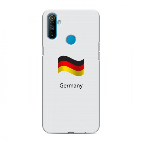 Дизайнерский пластиковый чехол для Realme C3 Флаг Германии
