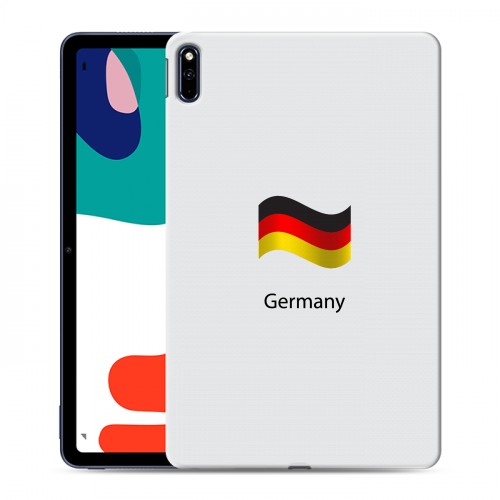 Дизайнерский силиконовый с усиленными углами чехол для Huawei MatePad Флаг Германии