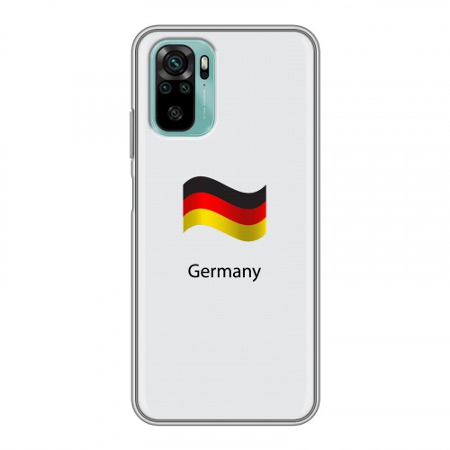 Дизайнерский силиконовый чехол для Xiaomi RedMi Note 10 Флаг Германии