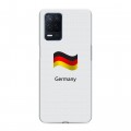 Дизайнерский силиконовый с усиленными углами чехол для Realme Narzo 30 5G Флаг Германии