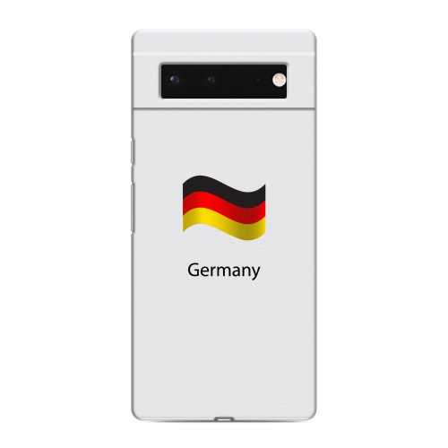 Дизайнерский силиконовый чехол для Google Pixel 6 Флаг Германии