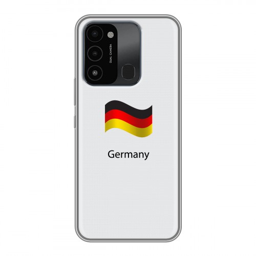 Дизайнерский пластиковый чехол для Tecno Spark Go 2022 Флаг Германии