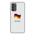 Дизайнерский силиконовый чехол для Samsung Galaxy A73 5G Флаг Германии