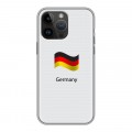 Дизайнерский силиконовый чехол для Iphone 14 Pro Max Флаг Германии