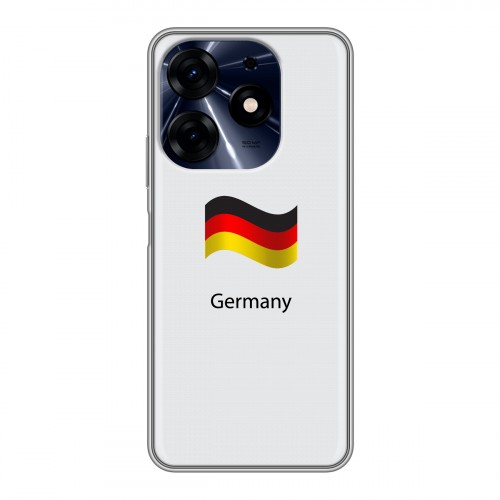 Дизайнерский пластиковый чехол для Tecno Spark 10 Pro Флаг Германии