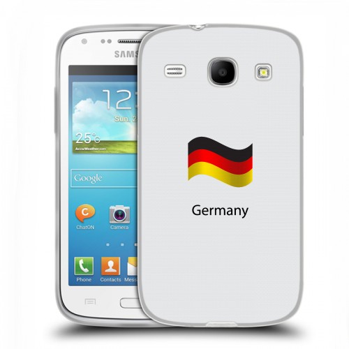 Дизайнерский силиконовый чехол для Samsung Galaxy Core Флаг Германии
