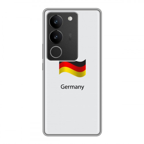 Дизайнерский силиконовый чехол для Vivo S17 Флаг Германии