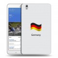 Дизайнерский силиконовый чехол для Samsung Galaxy Tab Pro 8.4 Флаг Германии