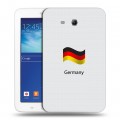 Дизайнерский силиконовый чехол для Samsung Galaxy Tab 3 Lite Флаг Германии