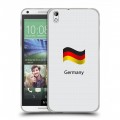 Дизайнерский пластиковый чехол для HTC Desire 816 Флаг Германии