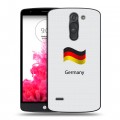 Дизайнерский пластиковый чехол для LG G3 Stylus Флаг Германии