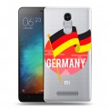 Полупрозрачный дизайнерский пластиковый чехол для Xiaomi RedMi Note 3 Флаг Германии