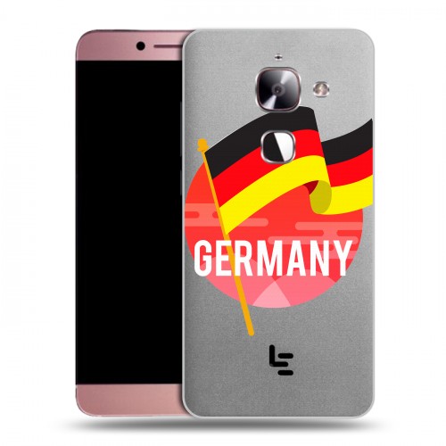 Полупрозрачный дизайнерский пластиковый чехол для LeEco Le 2 Флаг Германии