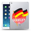 Полупрозрачный дизайнерский пластиковый чехол для Ipad (2017) Флаг Германии