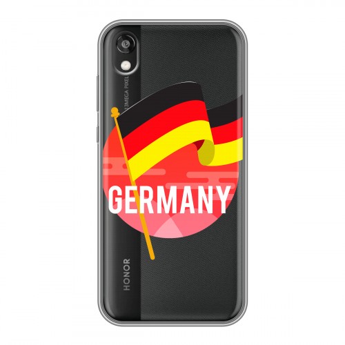 Полупрозрачный дизайнерский пластиковый чехол для Huawei Honor 8s Флаг Германии