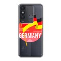 Полупрозрачный дизайнерский силиконовый чехол для Itel Vision 3 Plus Флаг Германии