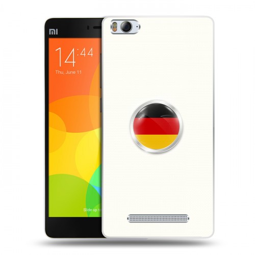 Дизайнерский пластиковый чехол для Xiaomi Mi4i Флаг Германии