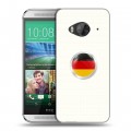 Дизайнерский силиконовый чехол для HTC One ME Флаг Германии