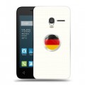Дизайнерский пластиковый чехол для Alcatel One Touch Pixi 3 (4.5) Флаг Германии