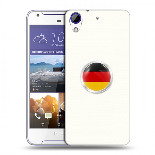 Дизайнерский пластиковый чехол для HTC Desire 830 Флаг Германии