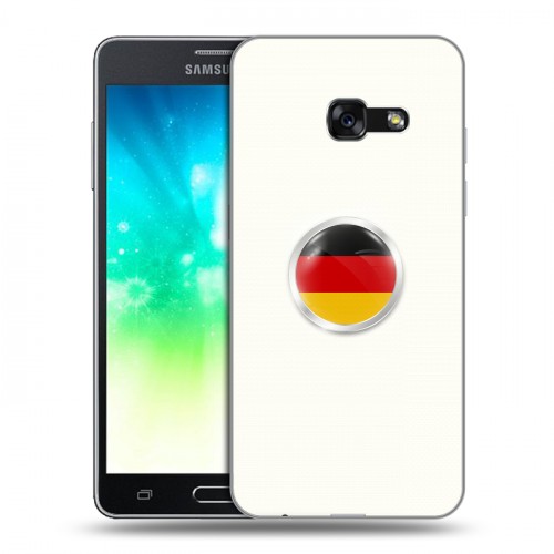Дизайнерский пластиковый чехол для Samsung Galaxy A3 (2017) Флаг Германии