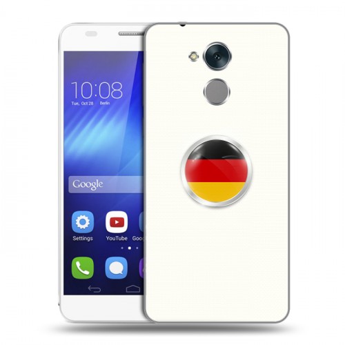 Дизайнерский пластиковый чехол для Huawei Honor 6C Флаг Германии