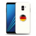 Дизайнерский пластиковый чехол для Samsung Galaxy A8 Plus (2018) Флаг Германии