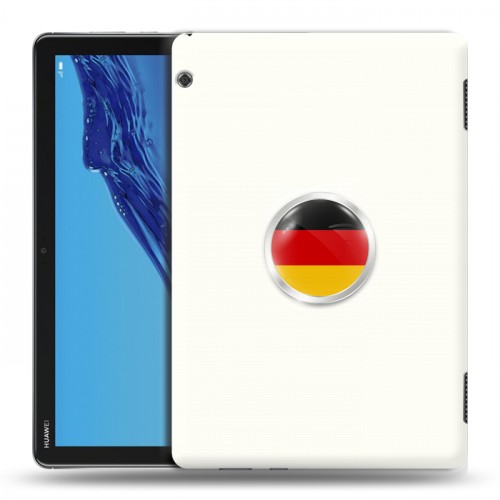 Дизайнерский пластиковый чехол для Huawei MediaPad T5 Флаг Германии