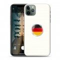 Дизайнерский пластиковый чехол для Iphone 11 Pro Max Флаг Германии