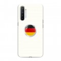 Дизайнерский силиконовый с усиленными углами чехол для Realme XT Флаг Германии
